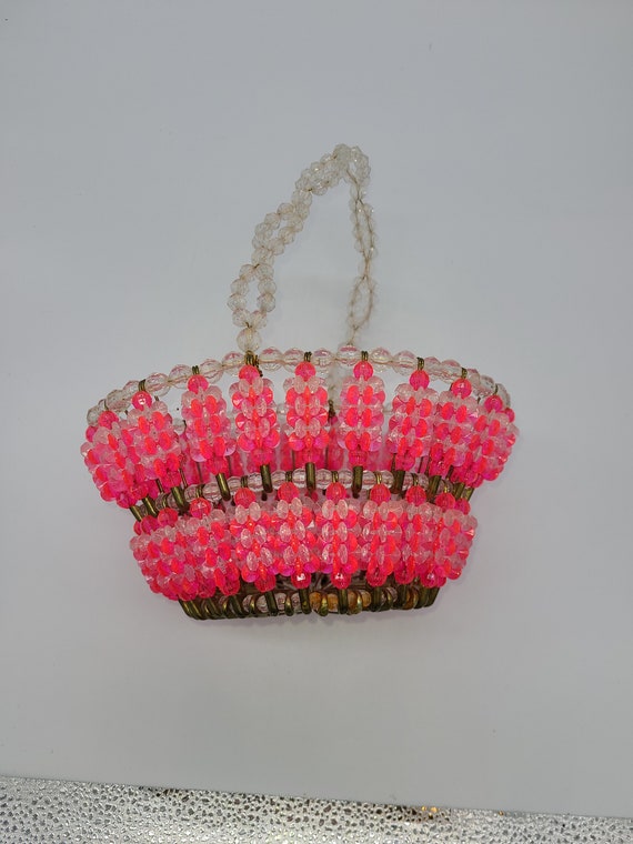 Vintage Safety Pin & Bead Basket. Etsy