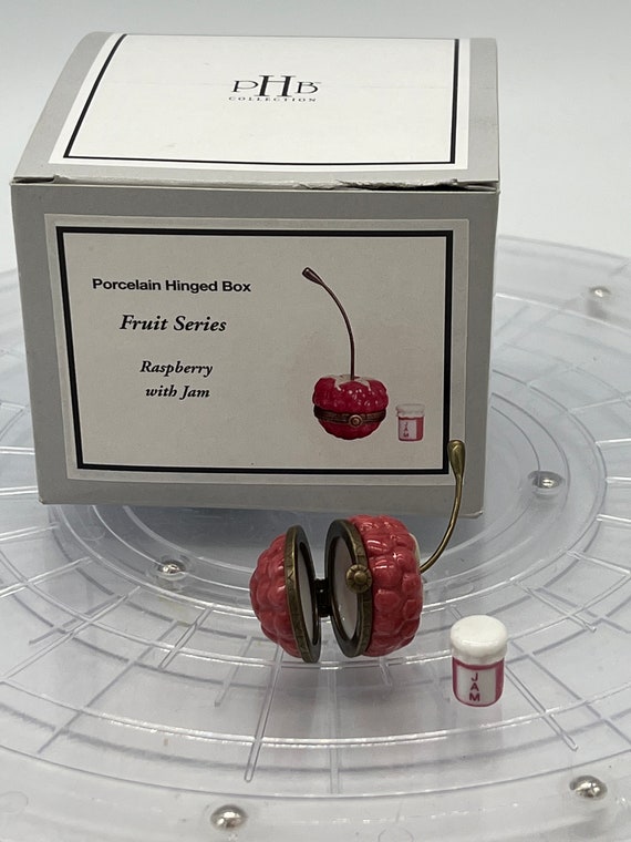 高質 Midwest of Cannon Falls PHB Porcelain Hinged Box Fruit 小物入れ