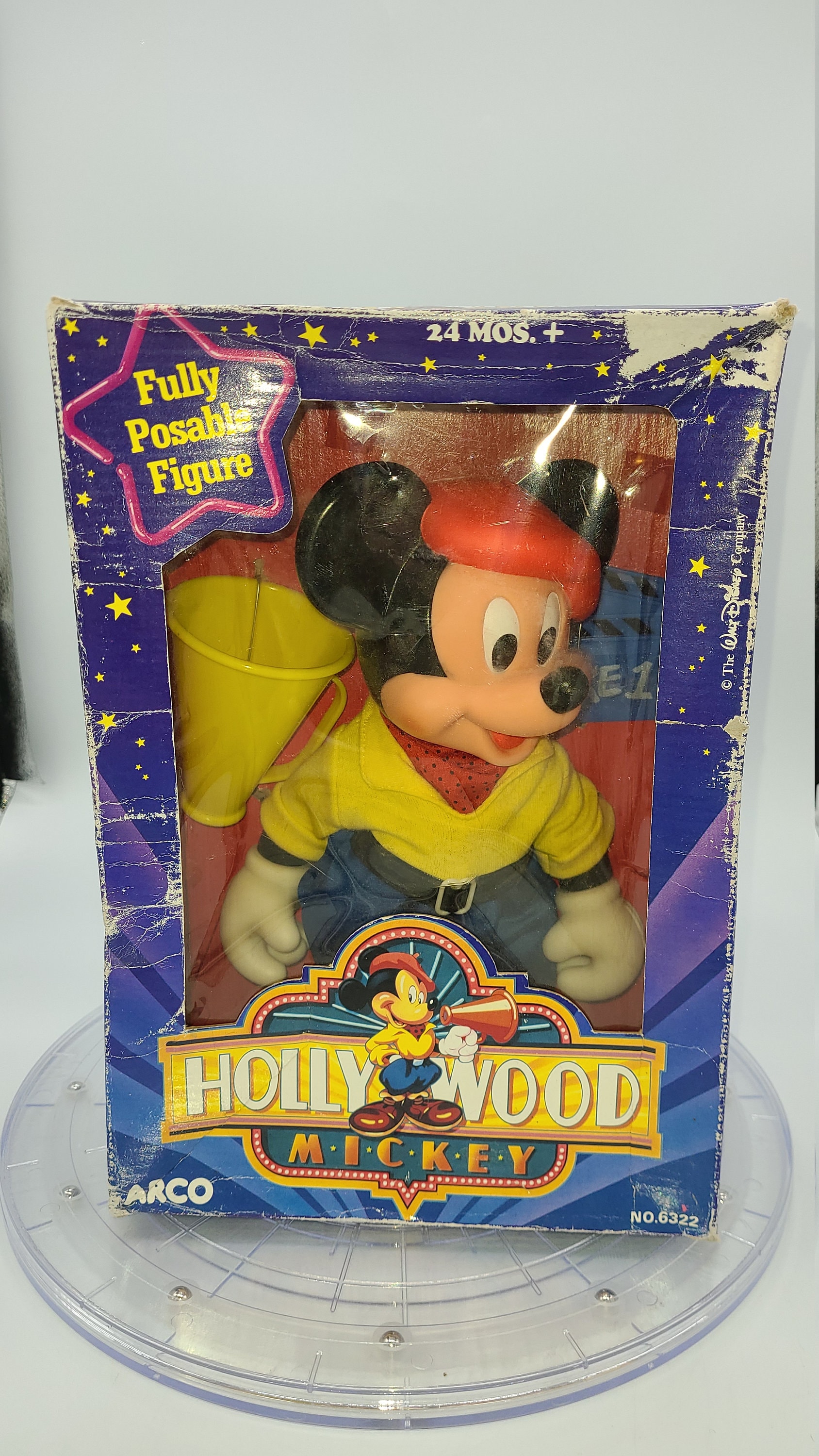 Vintage ARCO Poseable Mickey Mouse Movie Director Action