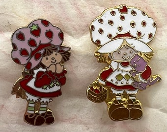 1980’s Strawberry Shortcake Enamel Pins. Sold Separately!