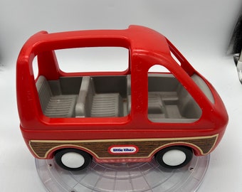 Vintage Little Tikes dollhouse Family Mini Van with Original Box! People and Car seat Sold Separately!