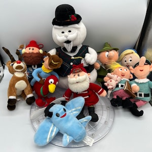Rudolph The Red Nose Reindeer Themed Beanie Dolls. Sold Separately!