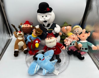 Rudolph The Red Nose Reindeer Themed Beanie Dolls. Sold Separately!