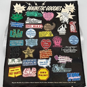 1970’s Magnetic Goodies Magnets. Sold Separately!  READ THE DESCRIPTION!