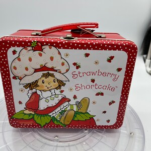 Vintage Strawberry Shortcake Metal Lunch Box New still wrapped in plastic! image 6