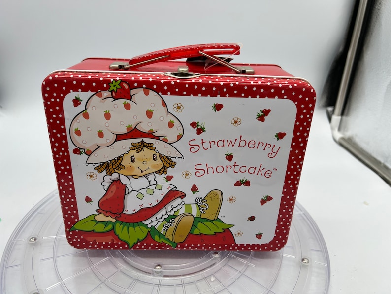 Vintage Strawberry Shortcake Metal Lunch Box New still wrapped in plastic! image 6