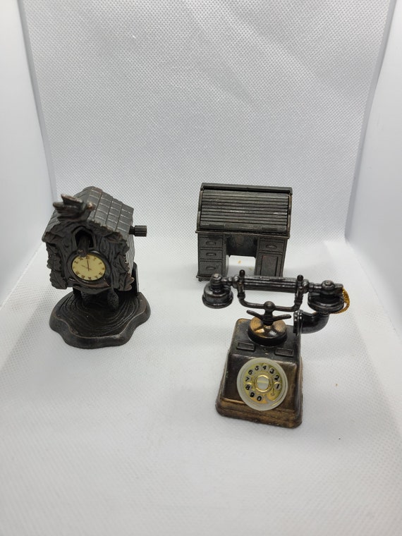 Vintage Metal Pencil Sharpeners. Made in Hong Kong. Telephone. Etsy