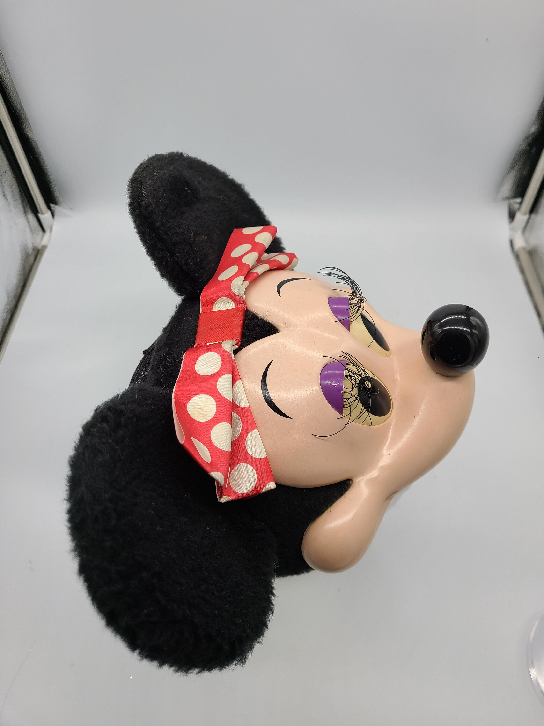 Vintage 90s Minnie Mouse Character Hat Disney‎ Trucker Snapback Bling Maximalist 1990s Disneyland Minnie Mouse 3D Trucker Style Hat. - Etsy main image 2
