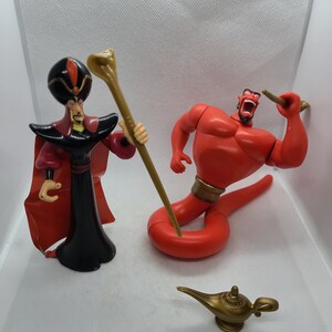 Vintage 1990s Disney's Aladdin Jafar and Jafar as a Genie Playset Action  Sold Separately!