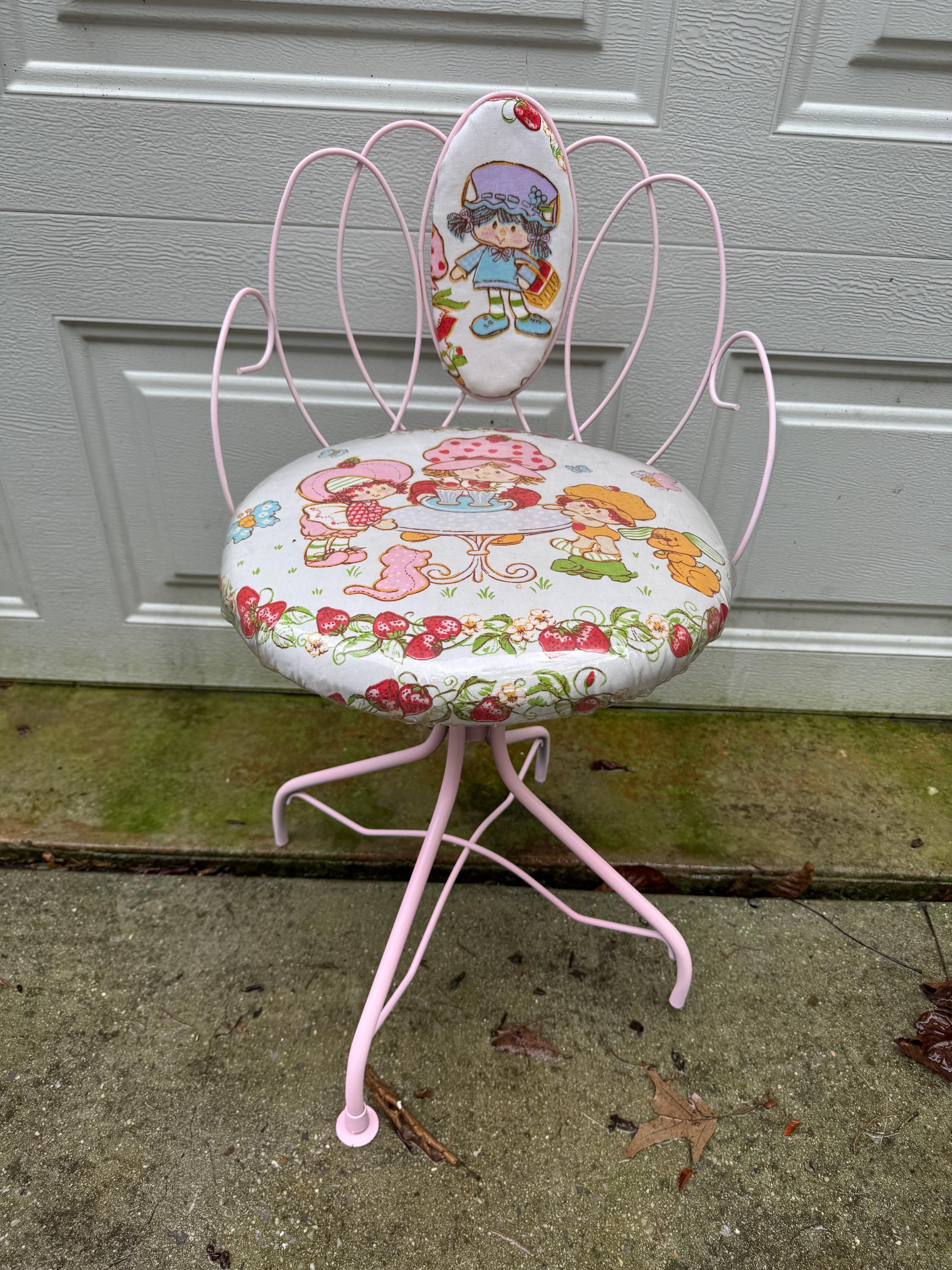 Pink Vanity Chair