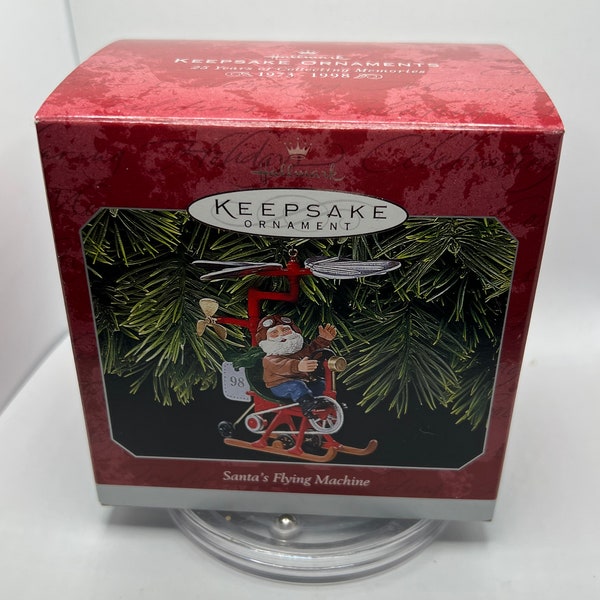 1998 Hallmark Keepsake Santa’s Flying Machine.