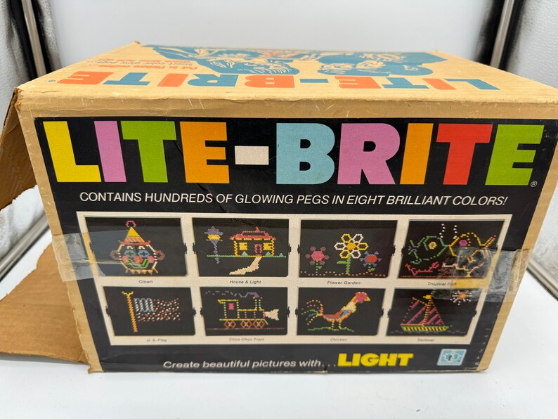 1978 Lite-brite With Box by Hasbro. Complete and It Works! - Etsy