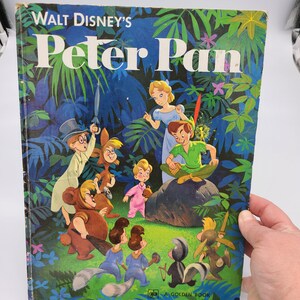 Vintage Walt Disney A Big Golden Book Peter Pan. Fairytale Books.