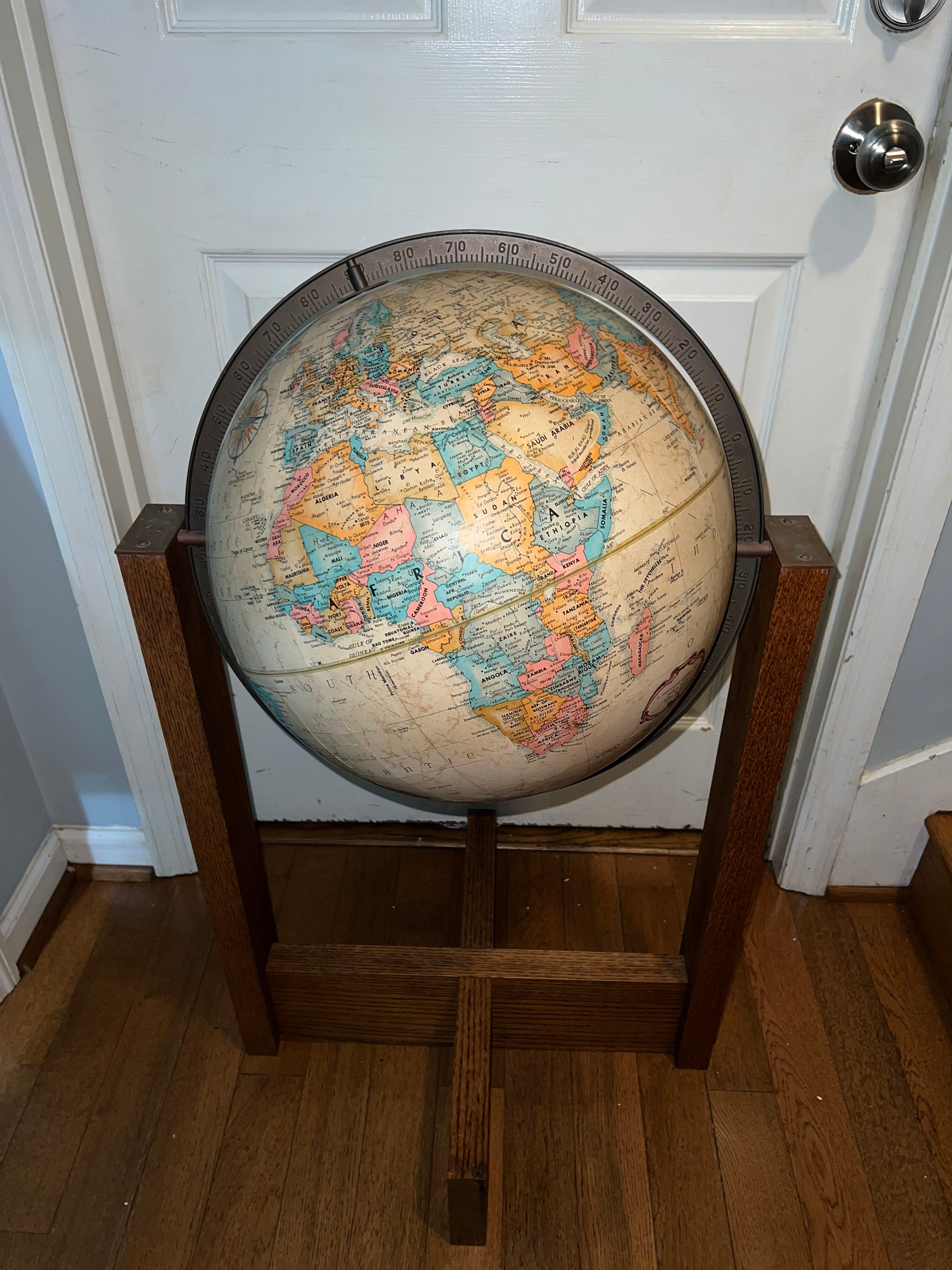 4 Ft. World Map - Laminated - Replogle Globes