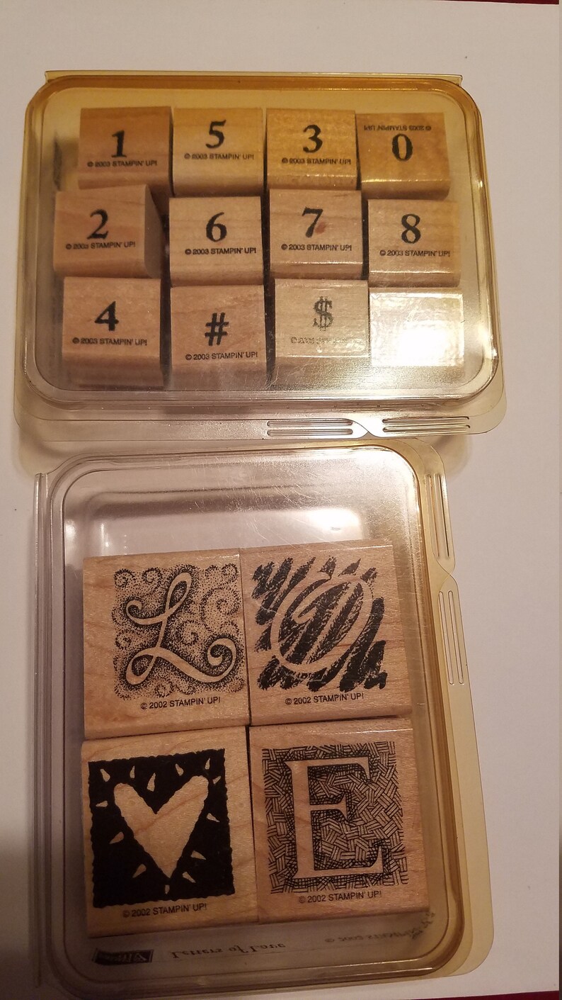 Vintage Stampin up Wooden and Rubber Stamps. Scrapbooking Etsy