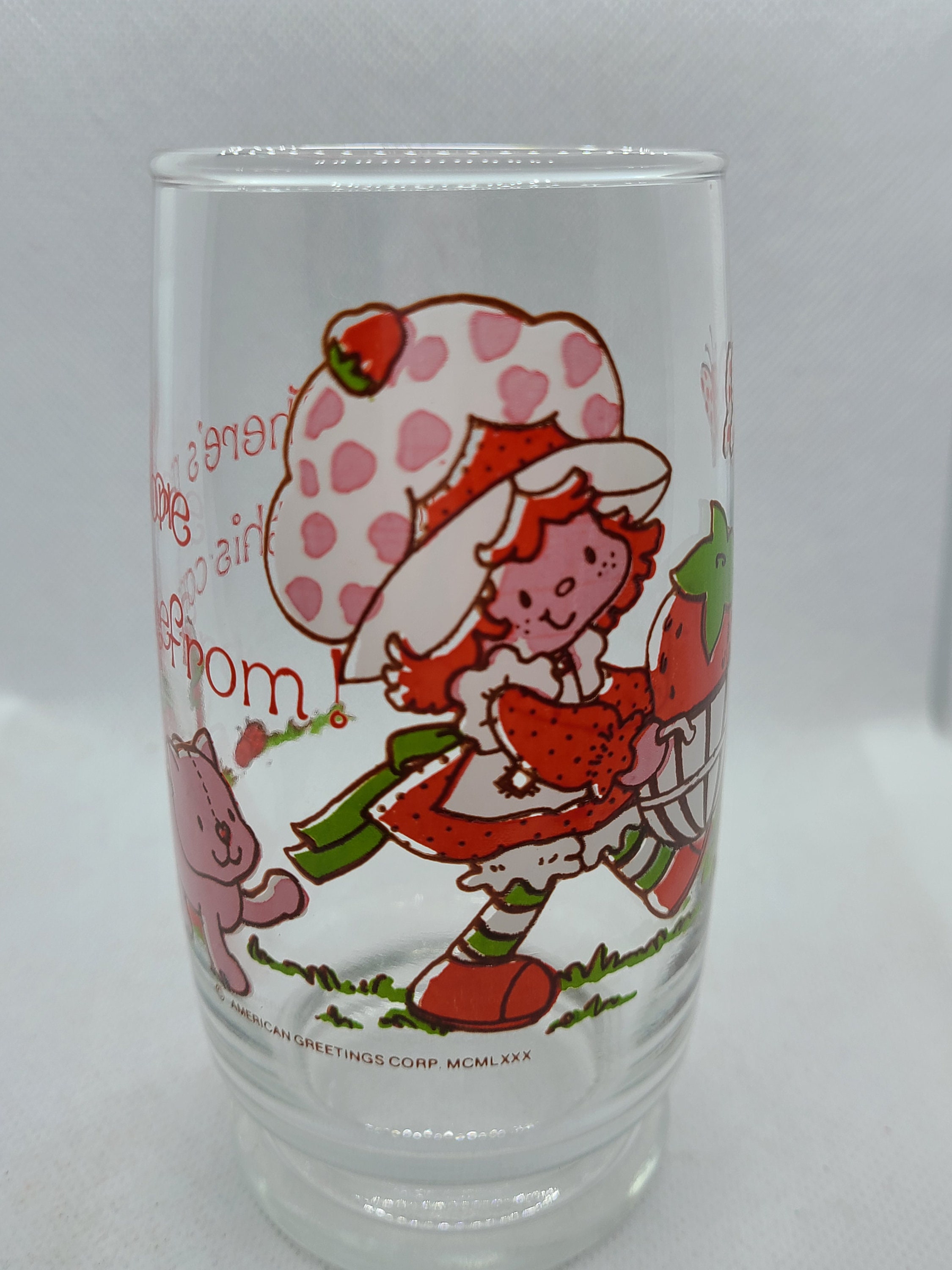 Vintage 1980s Strawberry Shortcake Drinking Glass. Etsy