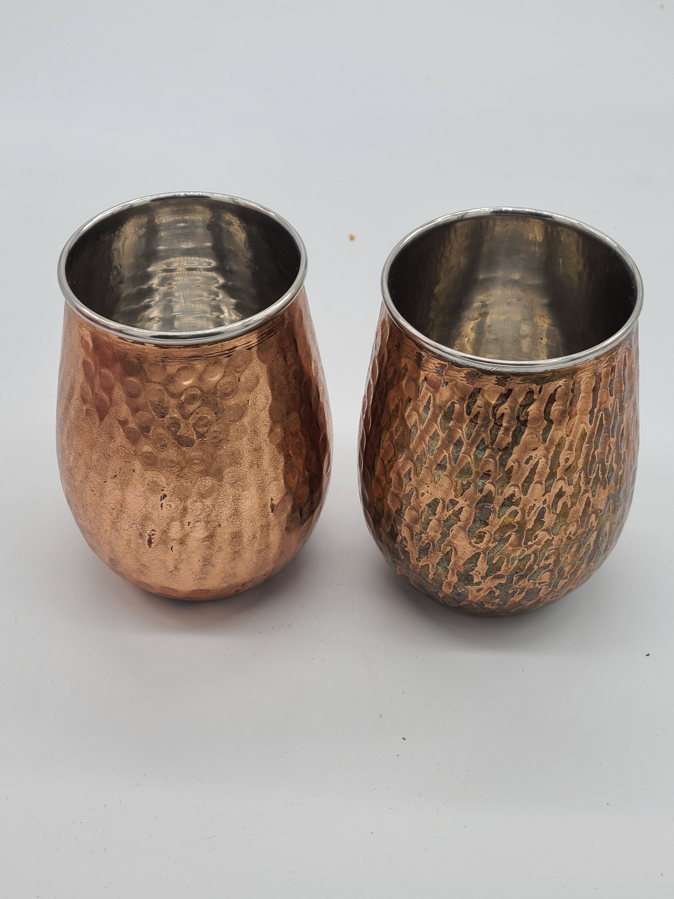 Vintage Moscow Mule Made in India Hammered Copper Tumblers. Etsy