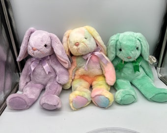 ¡Conejos Beanie Buddy Floppity, Hippie y Hippity de 1998-2001! ¡Se venden por separado!