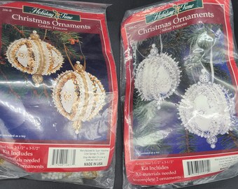 Vintage Holiday Time Christmas Ornament Golden Princess Kit.