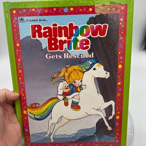 1984 Hallmark Cards A Golden Book “Rainbow Brite Gets Rescued.”