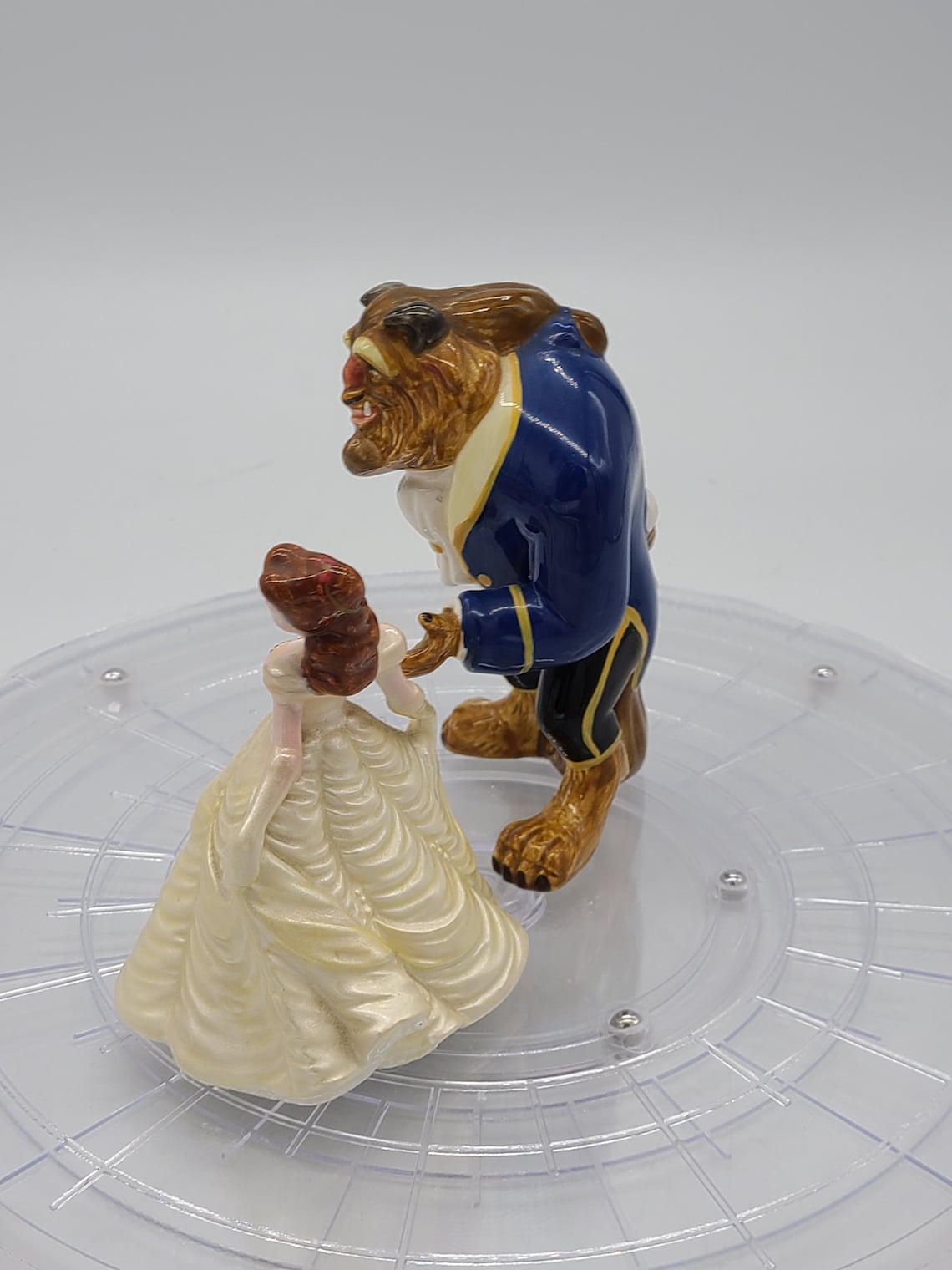 Vintage Disney's Beauty and the Beast Porcelain Figurines. Etsy