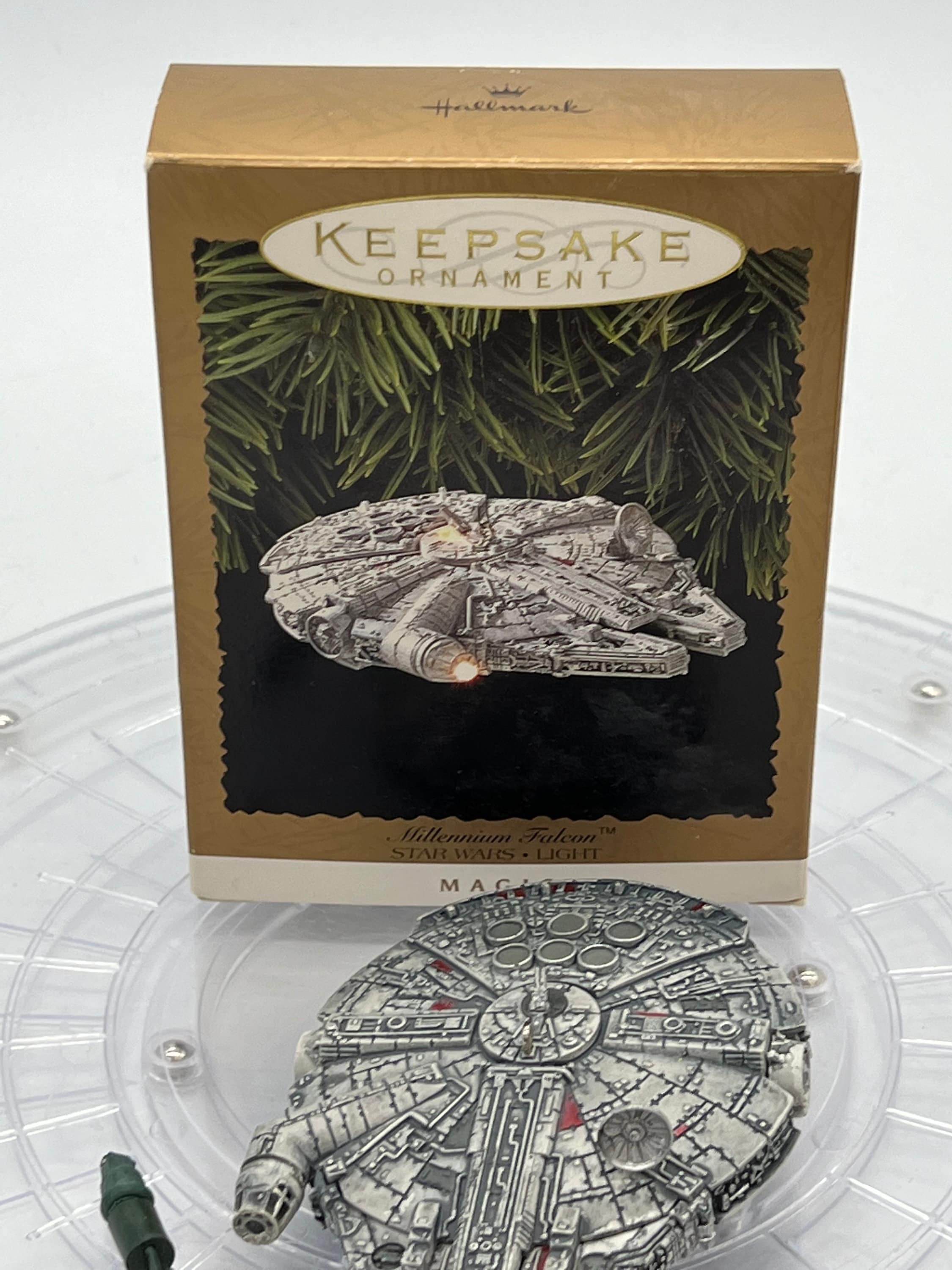 1996 Hallmark Keepsake Star Wars Millennium Falcon Light and Magic