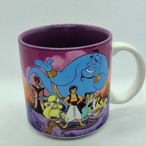 Vintage 1990s Walt Disney&#39;s Aladdin Coffee Mug.