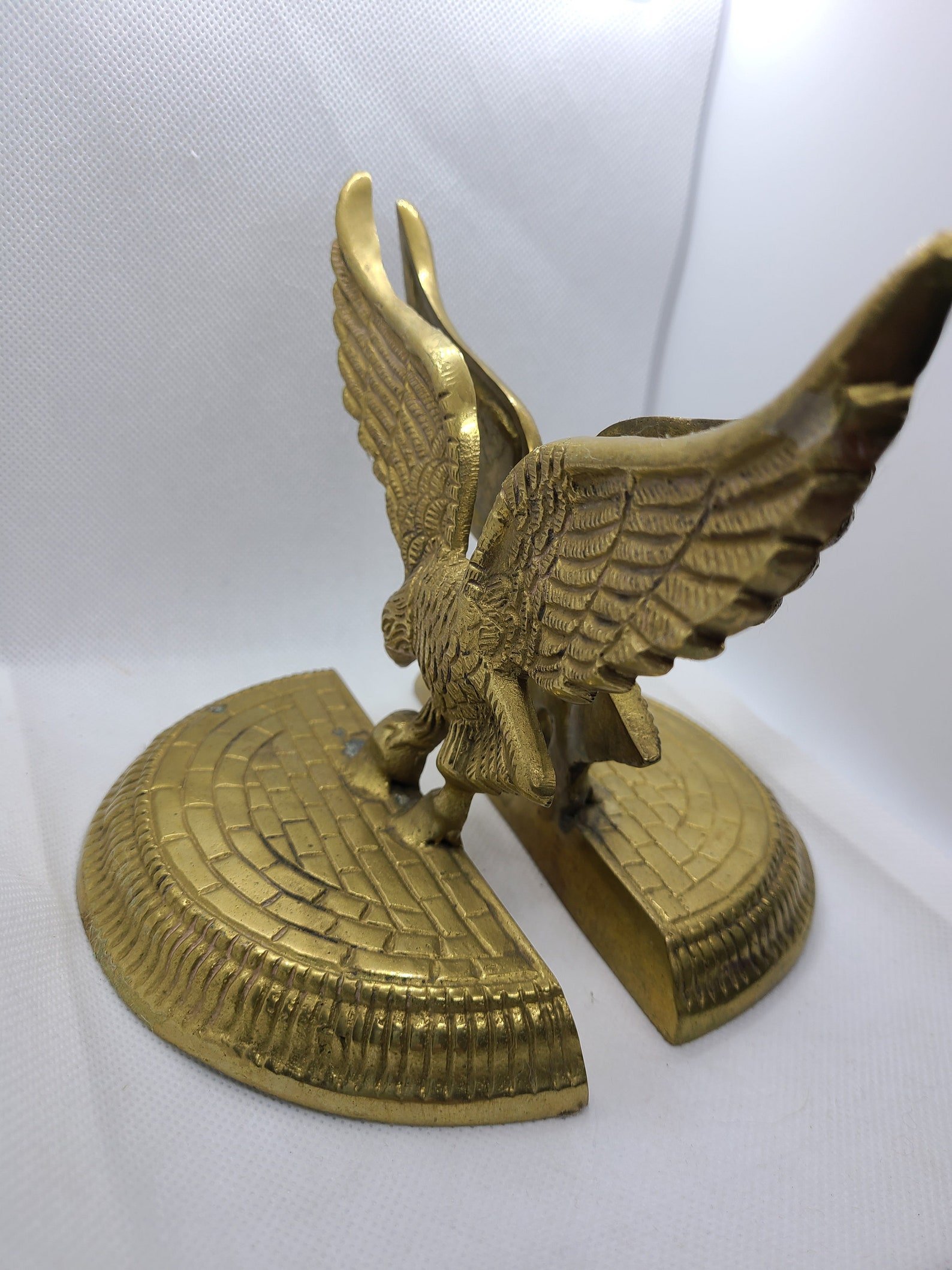 brass eagle bookends brass eagle bookends