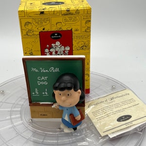 2001 Peanuts Hallmark Cards Limited Edition “Ms. Van Pelt” Numbered Figurine with Original Box.