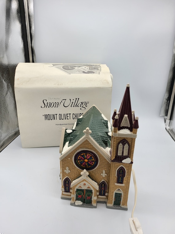 Vintage Retired Department 56 "Mount Olivet Church" With Box.