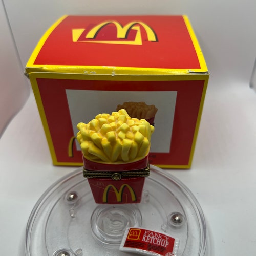 Mcdonald's French Fry Porcelain Hinged Box With Ketchup Packet