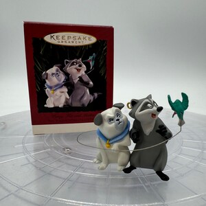 1990’s Disney’s Pocahontas Percy, Meeko and Flit Christmas Ornament with original box!