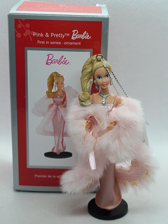 American Greetings Heirloom Pink Pretty Barbie Christmas Ornament. Etsy