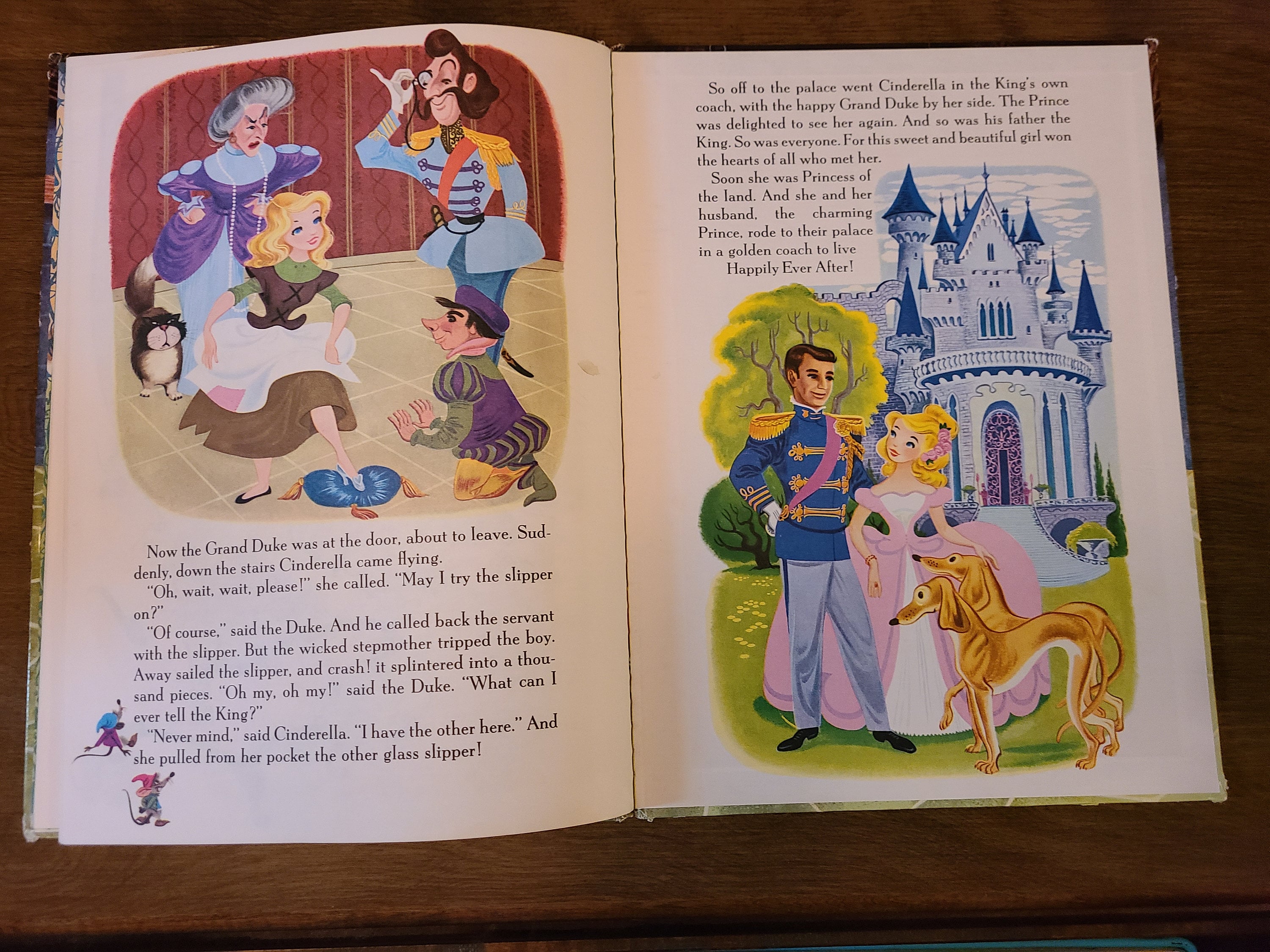 Vintage Cenerentola Libro d'oro arte / Vintage Cenerentola libro / media  misti Cenerentola / regalo di compleanno 60 compleanno / Walt Disney  cenerentola -  Italia