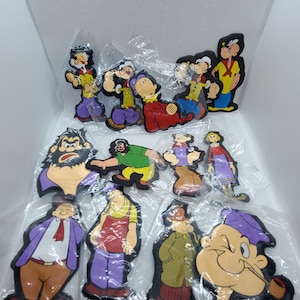 Vintage 1974 King Features Syndicate,  Inc. Puffy Popeye Refrigerator Magnets.  Sold Separately!