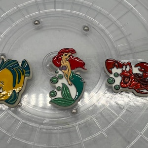 1990’s Disney’s The Little Mermaid Refrigerator Magnets! Ariel, Flounder and Sebastian. Sold Separately!