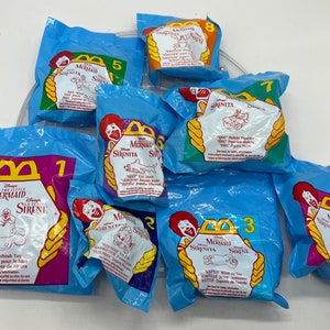 1996 McDonald’s Disney’s The Little Mermaid Complete Set Mint in Pack!
