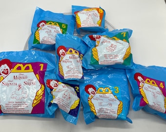 1996 McDonald's Disney's De Kleine Zeemeermin Complete set Mint in Pack!
