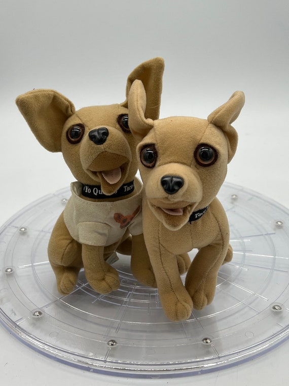 Applause Taco Bell Chihuahua Dog w/ Rose Plush Toy Vintage 1998