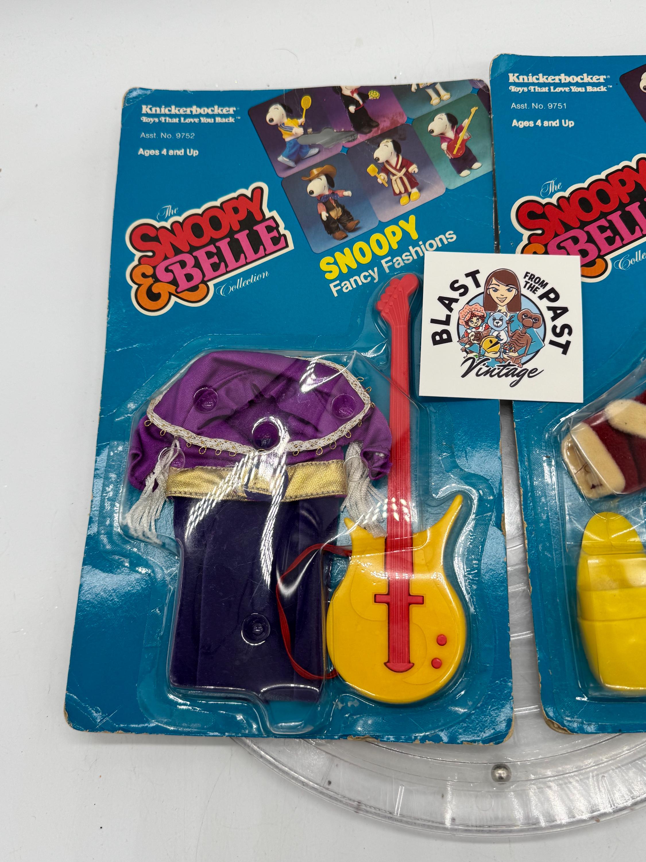 1980年代のニッカーボッカー社製スヌーピーとベルのファンファッション 