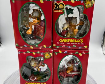 Vintage 1996 PAWS Garfield Trim-A-Tree Ornaments! Sold Separately!