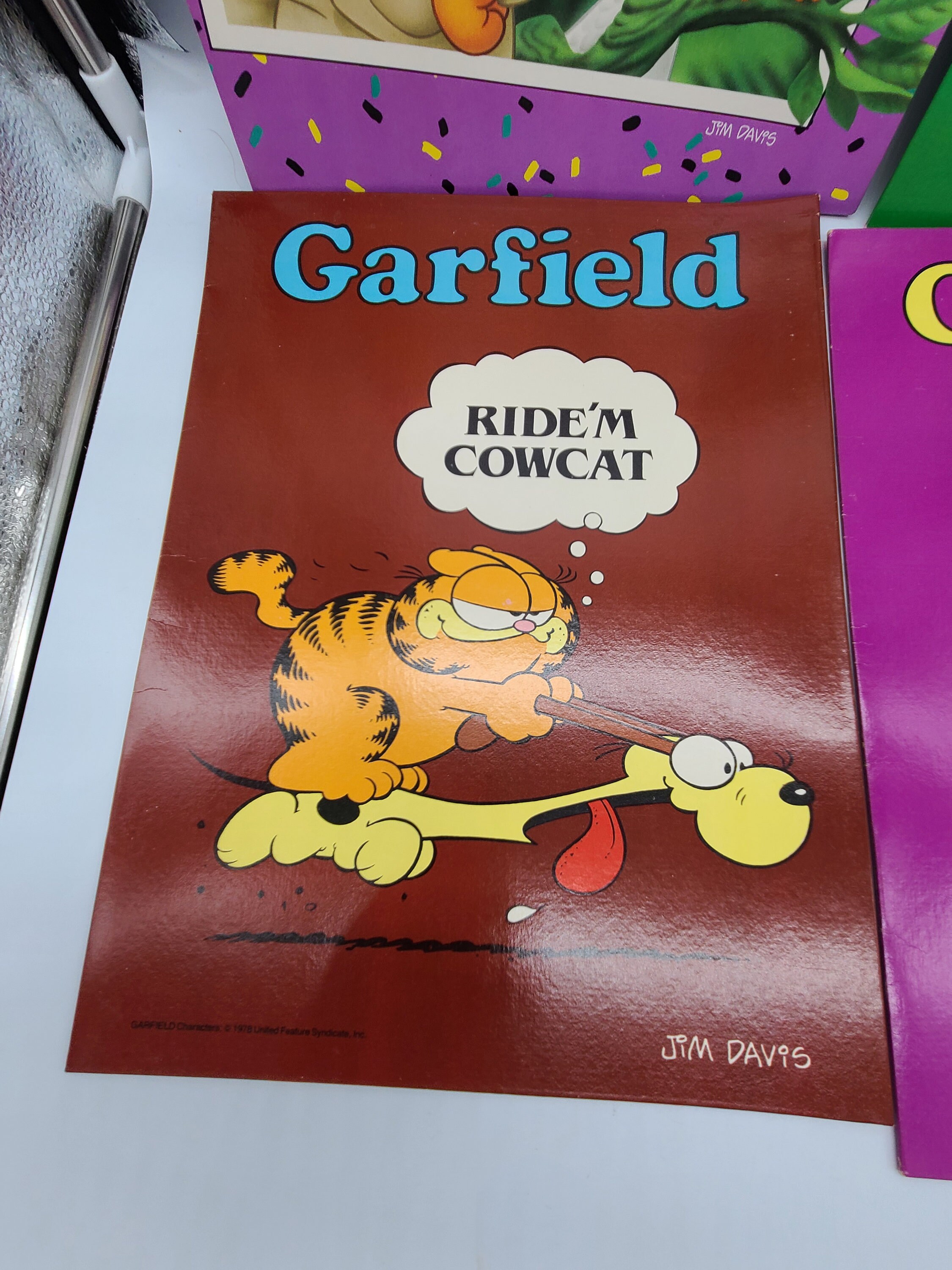 Vintage Garfield 1978 Portfolio Mead School Folders. Sold Etsy
