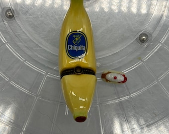 Rare 1999 Midwest of Cannon Falls Chiquita Banana Porcelain Hinged Box. Doesn’t include the trinket!