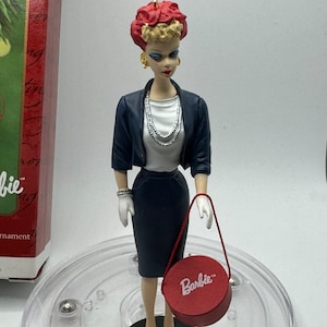 Conjunto Barbie Commuter, enfeites Hallmark Keepsake com caixa original.