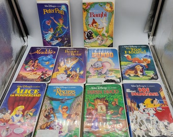Disney Black Diamond VHS, Classic Animated Movies, Sold Separately