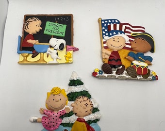 Sold Separately! Peanuts Charlie Brown and Snoopy Resin 3D Refrigerator Magnets
