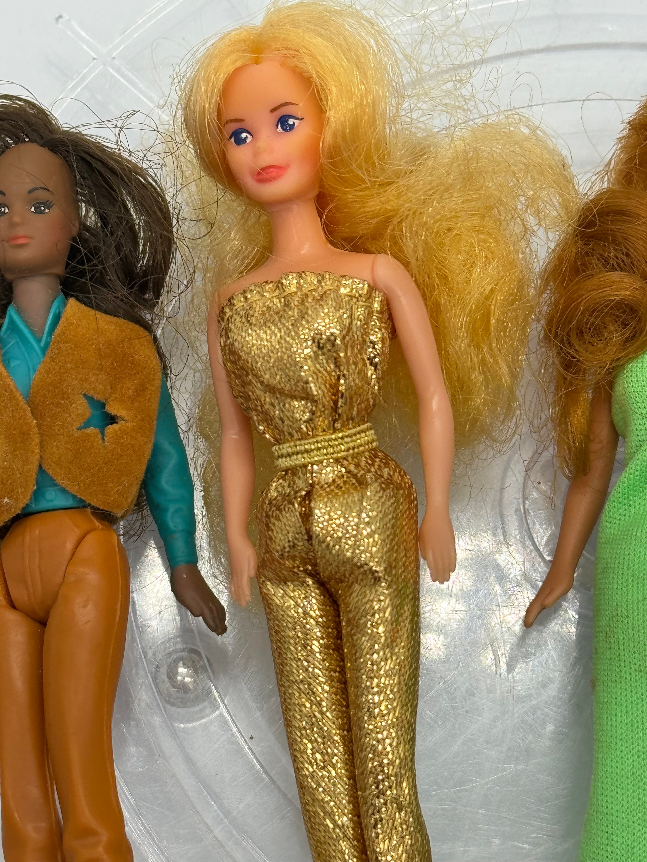 Various Vintage 4 Inch Barbie Type Fashion Dolls Sold