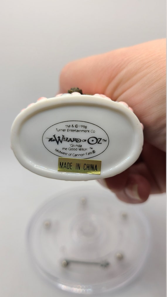 1998 the Wizard of Oz Glinda the Good Witch Porcelain Hinged Box