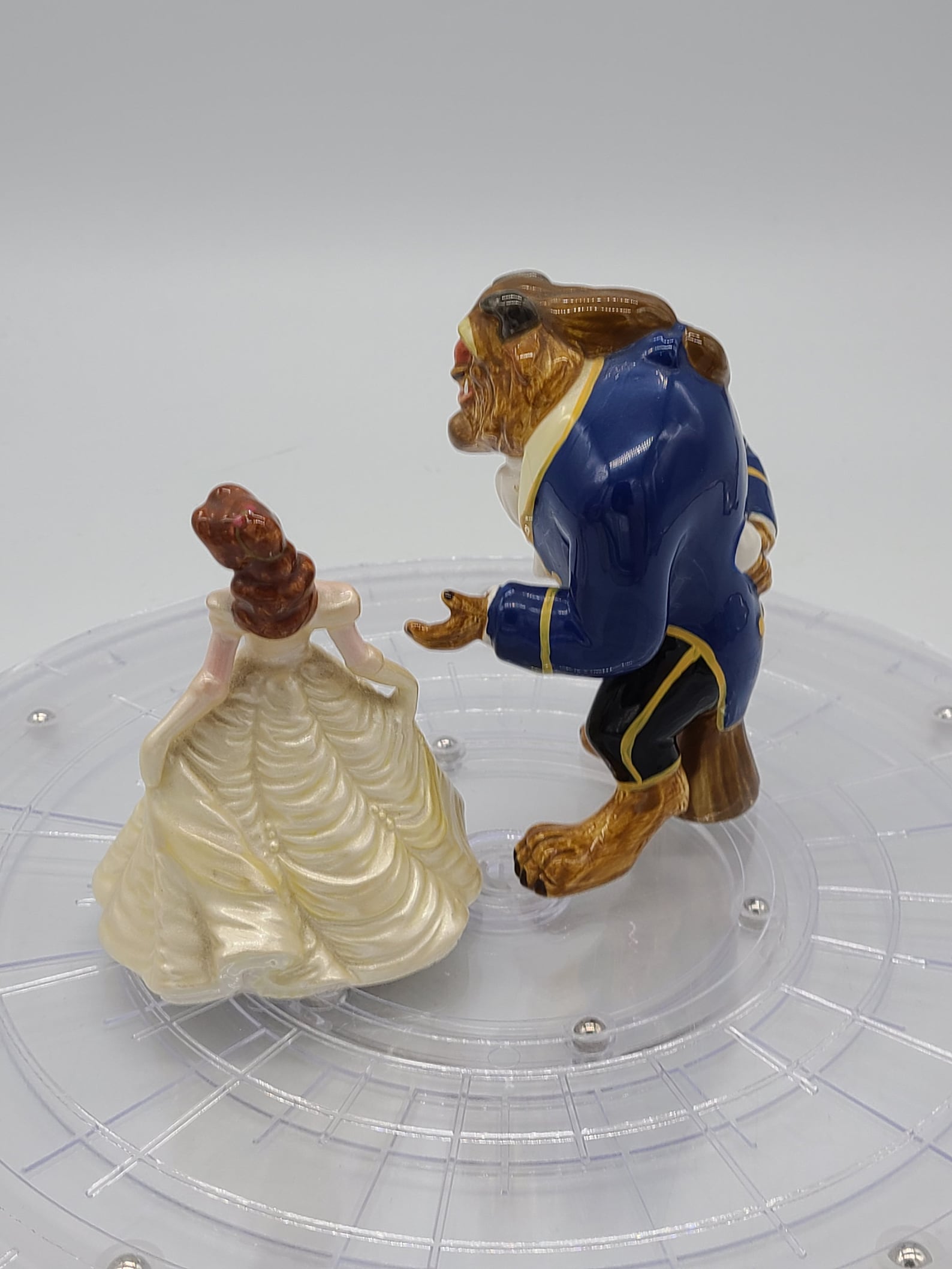 Vintage Disney's Beauty and the Beast Porcelain Figurines. Etsy