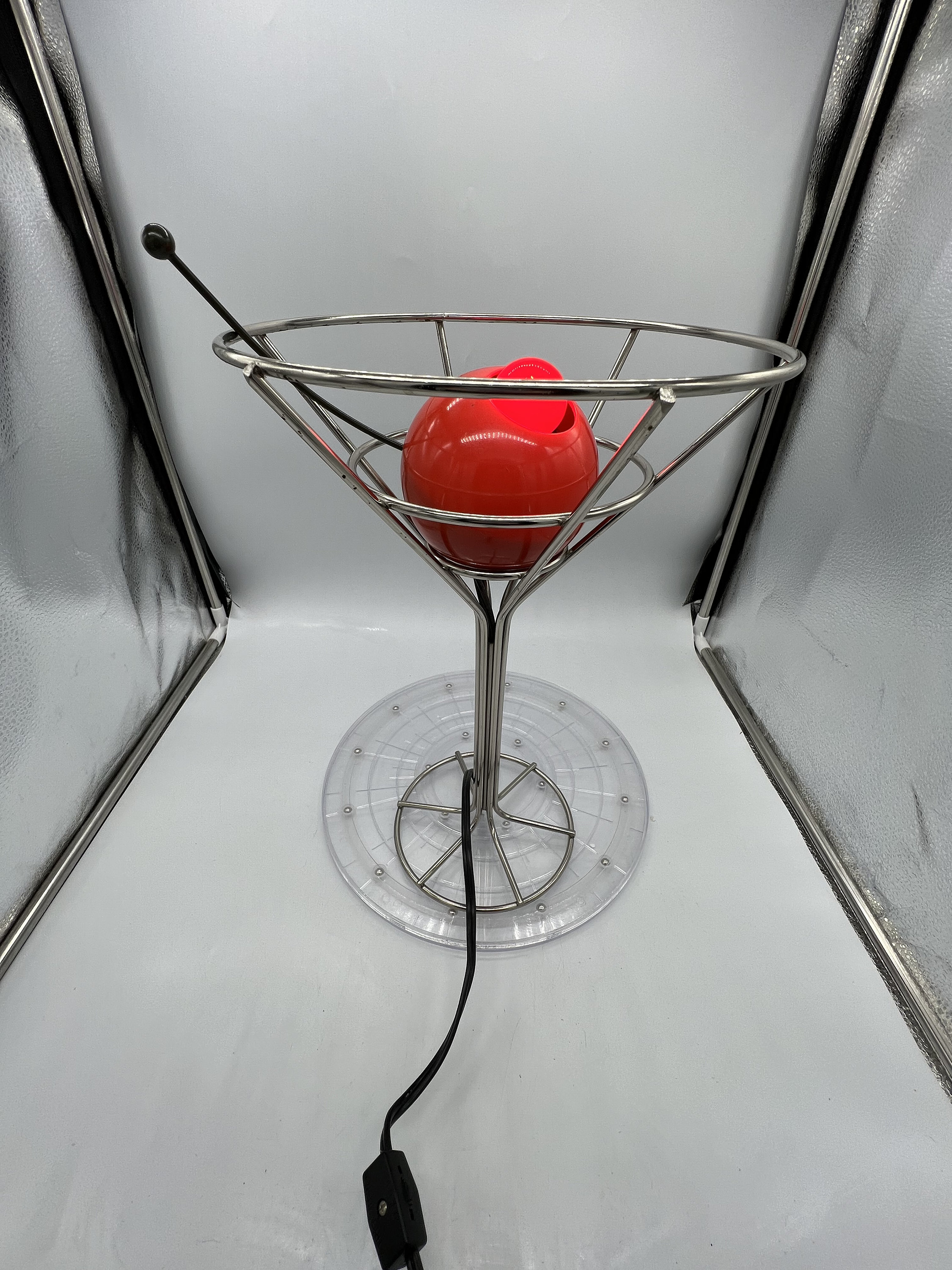 Vintage Mid-century 1950s Style Pop Art Manhattan Cocktail Lamp